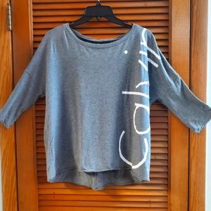 Grey Calvin Klein Half Sleeve Tee